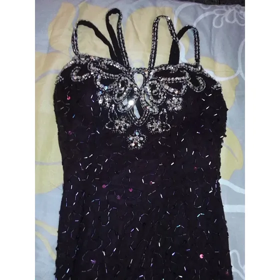 Vestido De Gala Confeccionado En Piedreria. Usado.