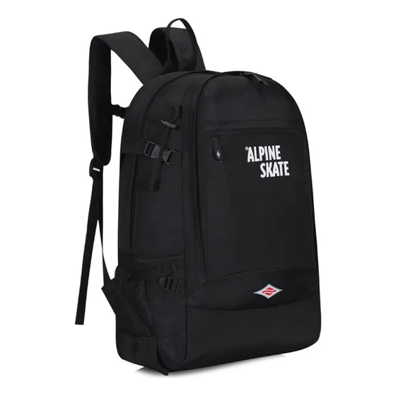 Mochila Alpine Skate 19puLG Amplia Cómoda Deportes Gimnasio Color Negro 16929