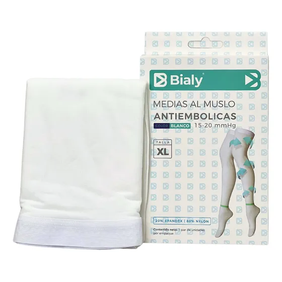 Medias Antiembolica Muslo 15-20mmhg Talla Xl Bialy®
