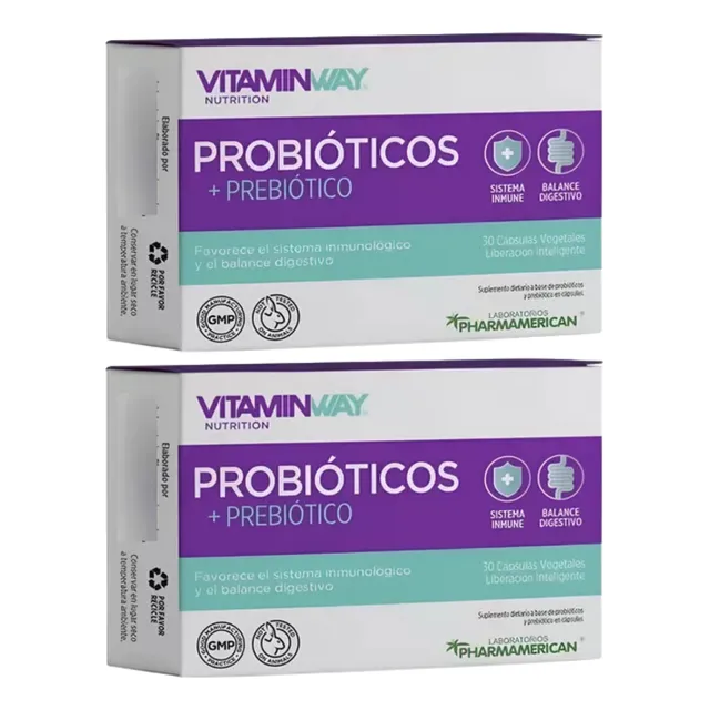 Pack X 2 Probiótico + Prebiótico Vitamin Way 60 Capsulas