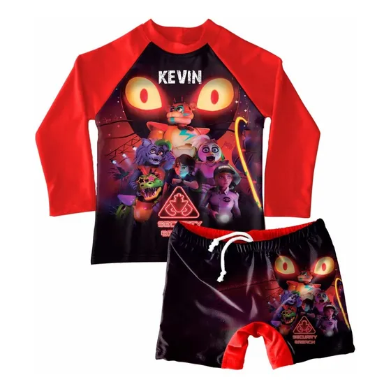 Conjunto De Traje De Baño Niño Five Nights At Freddy's 