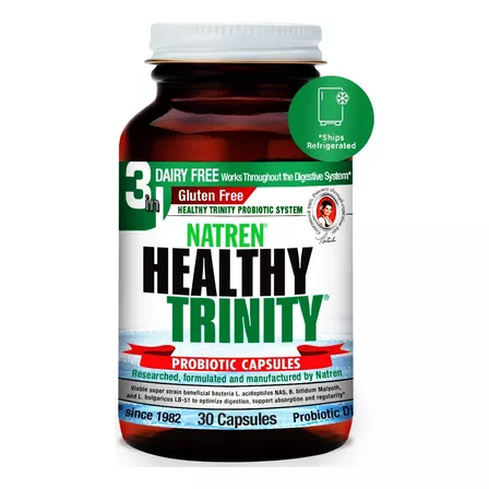 Natren Saludable Trinity Free Lacteos  30 capsulas