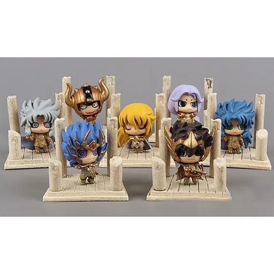 Caballeros Del Zodiaco Chibis Saint Seiya  Set 7 Piezas