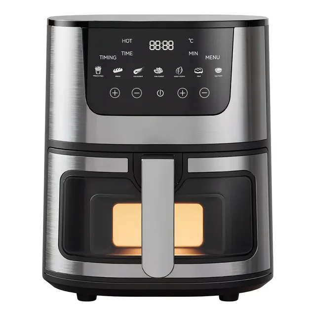 Vasoyo freidora de aire multifunciona 7L 1400w 7 programas de cocción color negro -Horno Multifuncional Freidora De Aire+rostizador+deshidratad