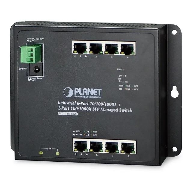 Switch Planet Gigabit Ethernet Wgs-4215-8p2s 8 Puertos 10/10