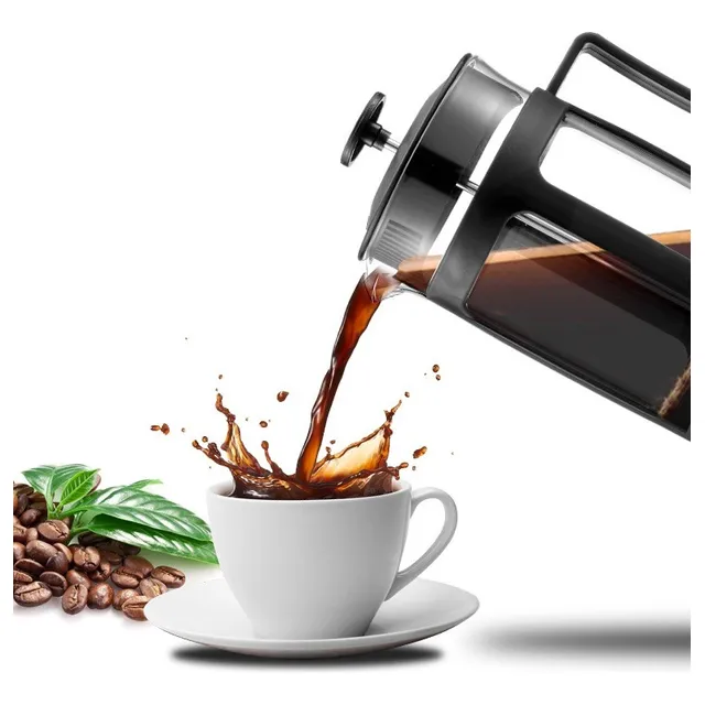 Cafetera Prensa Francesa 350ml 12oz Cafe Granos Acero Barist