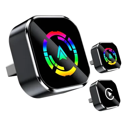 Adaptador Car Play /android Auto Wireless Sem Fio 2 Em 1