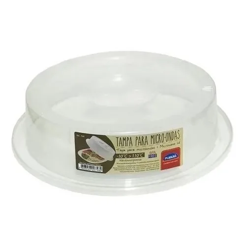 Tapa Para Microondas Cubre Plato Transparente 27 Cm