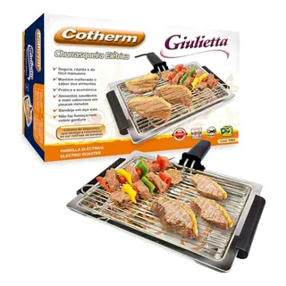 Churrasqueira Cotherm ElĂ©trica Giulietta Prateado 60hz Preto/prata AlumĂnio Churrasqueira Cotherm ElĂ©trica Giulietta Prateado 60hz Preto/prata AlumĂnio