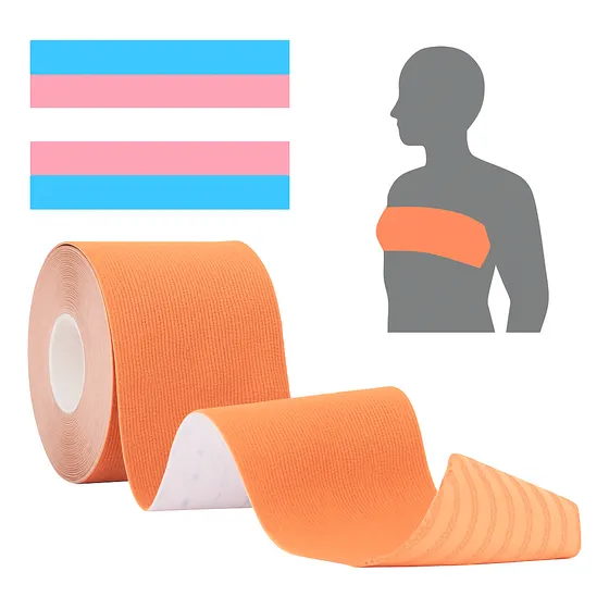 Binder Trans Tape Fita De Compressão Peitoral 5mx5cm Algodão