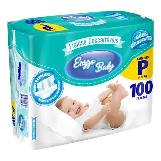 Fralda Descartável Infantil Promoção Enzzo Baby Tam P M G Xg