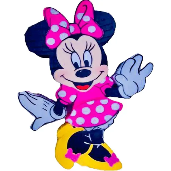Piñata Mickey Mouse Rosa Chicle Minnie Mouse Rayas Grande
