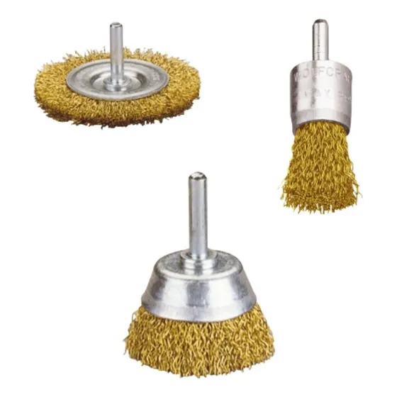 Juego De Cepillos De Alambre Para Taladro Eje De 11mm 