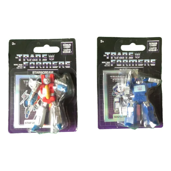 Mini Figura Transformers 6 Cm. Altura  X 02 Uds.