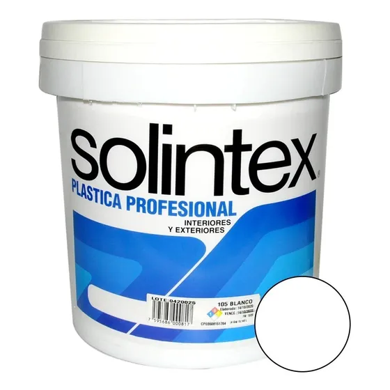 Pintura Blanca Caucho Cuñete Solintex 105 Sellado Tienda