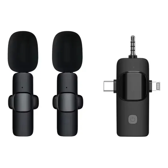 Microfono Inalambrico Celular Tipo C iPhone Lightning 3.5mm