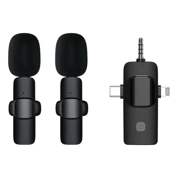 Microfono Inalambrico Celular Tipo C iPhone Lightning 3.5mm