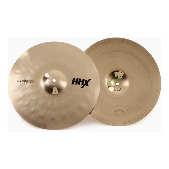 Prato Hi Hat Sabian Hhx Evolution 14 Dourado-escuro