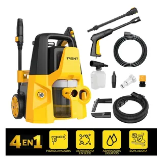 Combo Hidrolavadora Aspiradora Electrica Alta Presion Profesional Industrial 4 en 1 Trent Blast 1600W 1885PSI