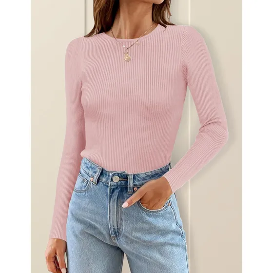 Remera Térmica Afelpada Super Elastizada De Dama Manga Larga