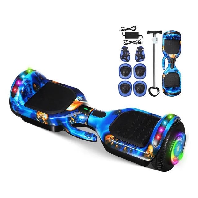 Patineta Eléctrica Hoverboard Con Bluetooth Luces Led/500w
