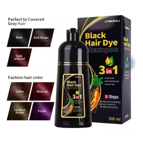 Shampoo Meidu 3 En 1 Tinte Natural 500 Ml