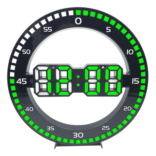 Reloj De Pared Digital De 12 Pulgadas Green Count Second Reloj De Pared Digital De 12 Pulgadas Green Count Second