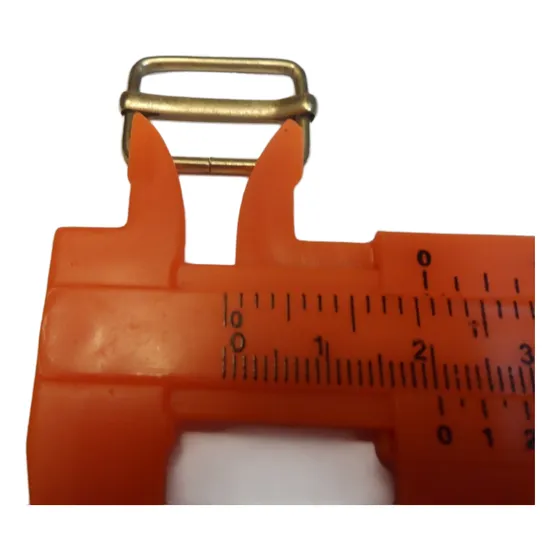 Trabilla Reguladora Metal  2 Cm Para Cinta Y Correa Dorada