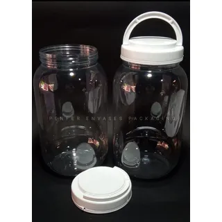 Pote Multiuso 3750ml,tapa Blanca Precintada Con Asa.pack X2u Pote Multiuso 3750ml,tapa Blanca Precintada Con Asa.pack X2u