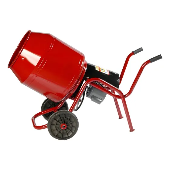Hormigonera Goldex 130L motor weg 3/4 hp color rojo