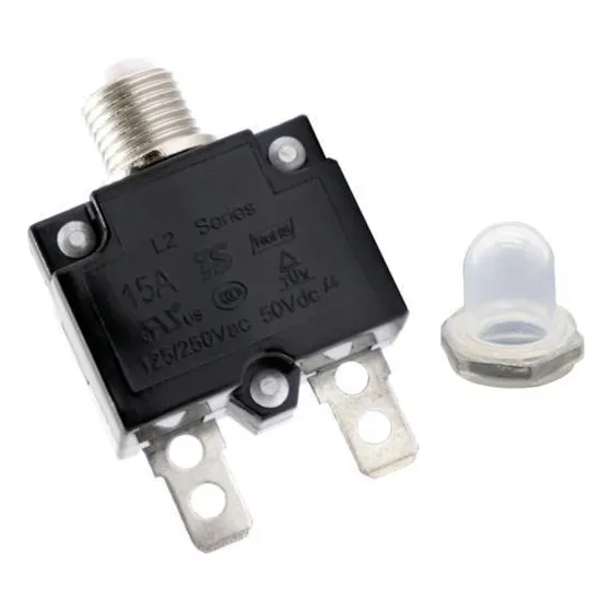 6 Disyuntor De Botón Pulsador De 15 Amperios, 50 V Ca, Se