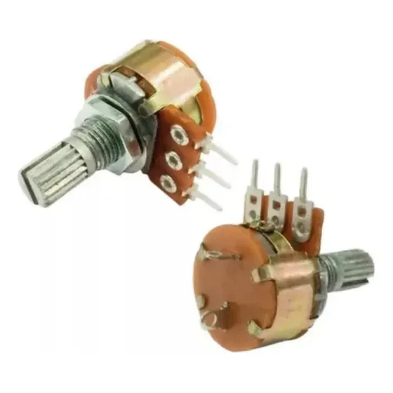 10 Peças - Potenciômetro Linear 100k L15 C/ Chave Mini Wh160