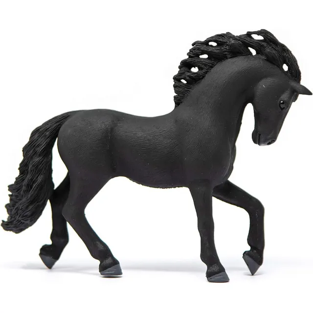 Figura De Animales Caballo Pura Raza Español Pintado A Mano 