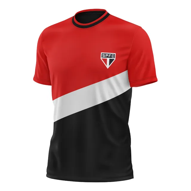 Camisa São Paulo Oficial Plus Size Tricolor Licenciada Nova