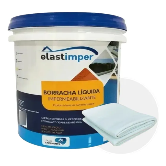 Borracha Líquida 3,6kg Elastimper + 5 Metros Manta - Cores!