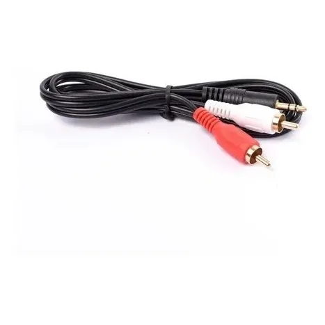 Cable 2 Rca Macho A Ficha Stereo 3.5mm 1,20 Mt Maverick