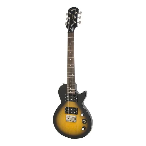 Guitarra eléctrica Epiphone Electric Travel Les Paul Express de caoba vintage sunburst níquel con diapasón de granadillo brasileño