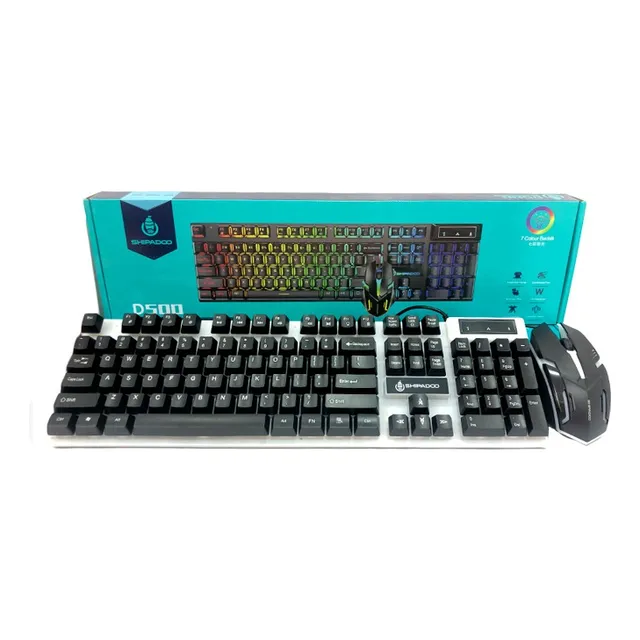 Kit De Teclado Y Mouse Retroiluminado D500