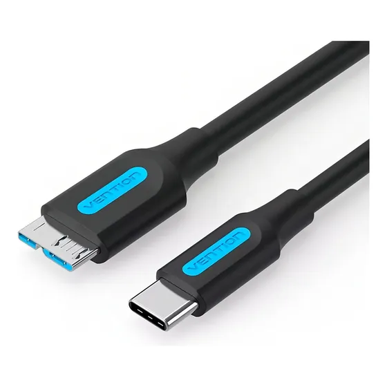 Cabo Usb C Para Micro B 3.0 Hd Externo Macbook 1m Vention