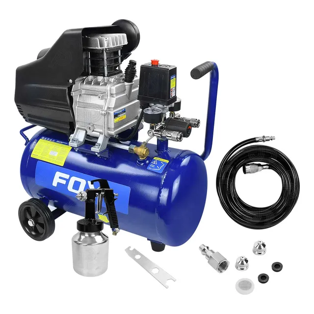 Compresor De Aire Foy Comp325k 1.5 Hp + Kit Para Pintar 25 L