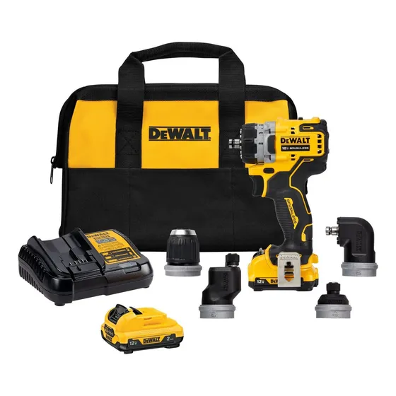 Kit Taladro/atornillador inalámbrico 12v Max* 5en1 Xtreme Amarillo Dewalt