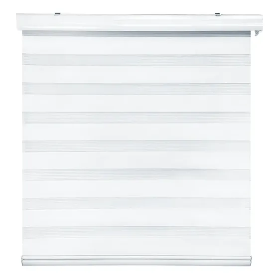 Cortina Roller Duo Zebra Día Y Noche 250 X 240 Cm Alto Blanco Guiza