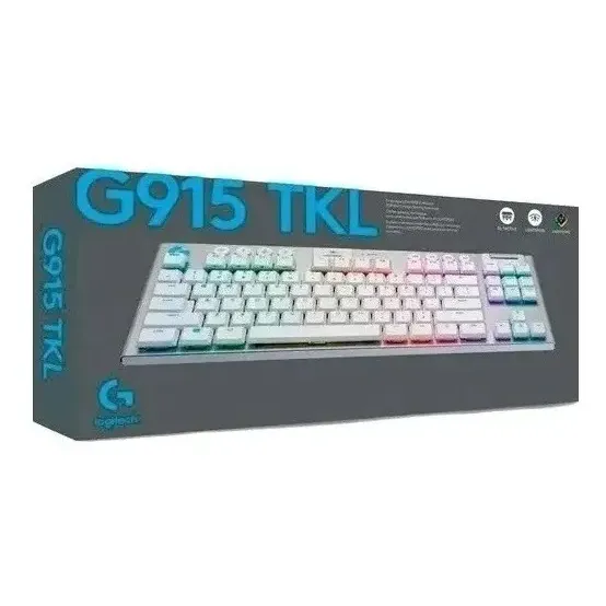 Teclado Gamer Inalámbrico Logitech G G915 Tkl Teclado Blanco Idioma Inglés US | Cuotas sin interés