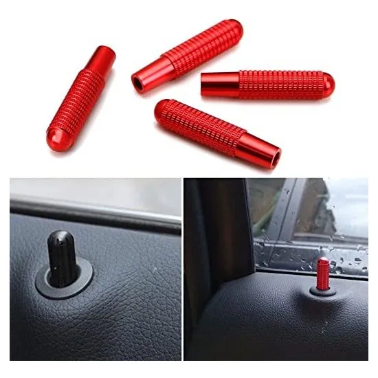 Xotic Tech 4pcs Aluminum Bolt-on Replace Door Lock Knob For 
