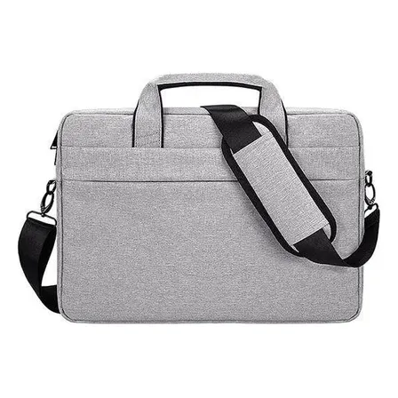 Capa Notebook 14 15 15.6 16 17 Polegadas Maleta Case C/ Alça Cinza