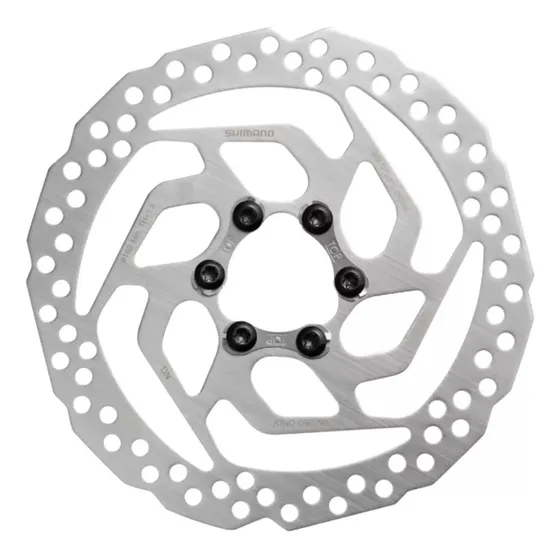 Disco Freno Shimano Rt26 160 Mm 6 Tornillos Color Plateado