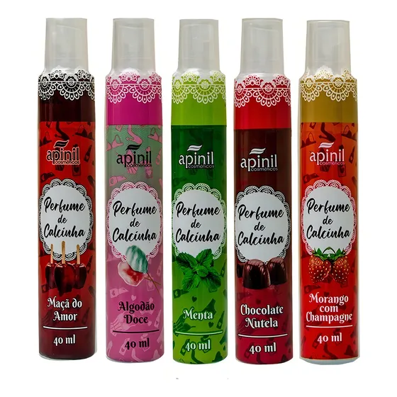 Kit 6 Perfume De Calcinha Spray Aromático Evita Odor Apinil