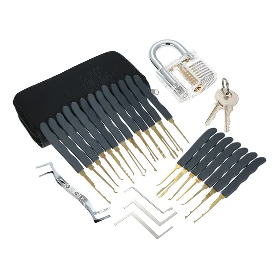 Kit De 24pcs Para Abrir Cerraduras Con Candado Transparente