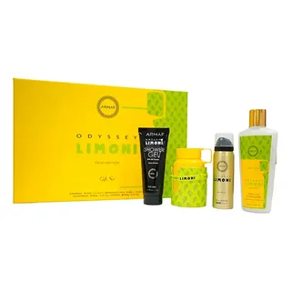 Armaf Odyssey Limoni Perfume Men Gift Set 4pz Edp 100 Ml