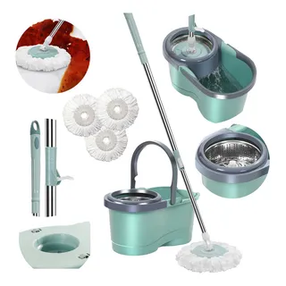 Mop Spin Limpeza 360 GiratĂłrio Cesto Em Inox Com Refil 12 Litros Cabo 130cm Pogala Mop Spin Limpeza 360 GiratĂłrio Cesto Em Inox Com Refil 12 Litros Cabo 130cm Pogala